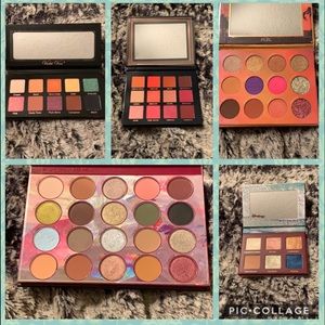 Different brands eyeshadow palettes